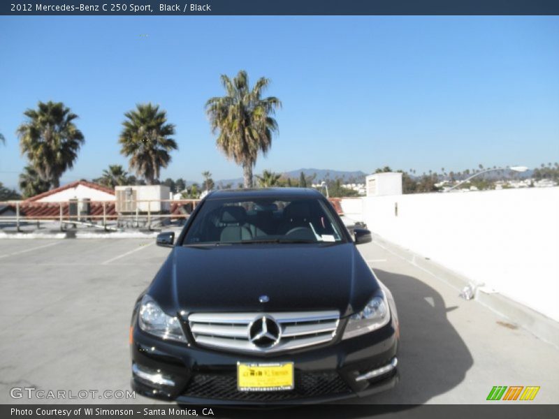 Black / Black 2012 Mercedes-Benz C 250 Sport