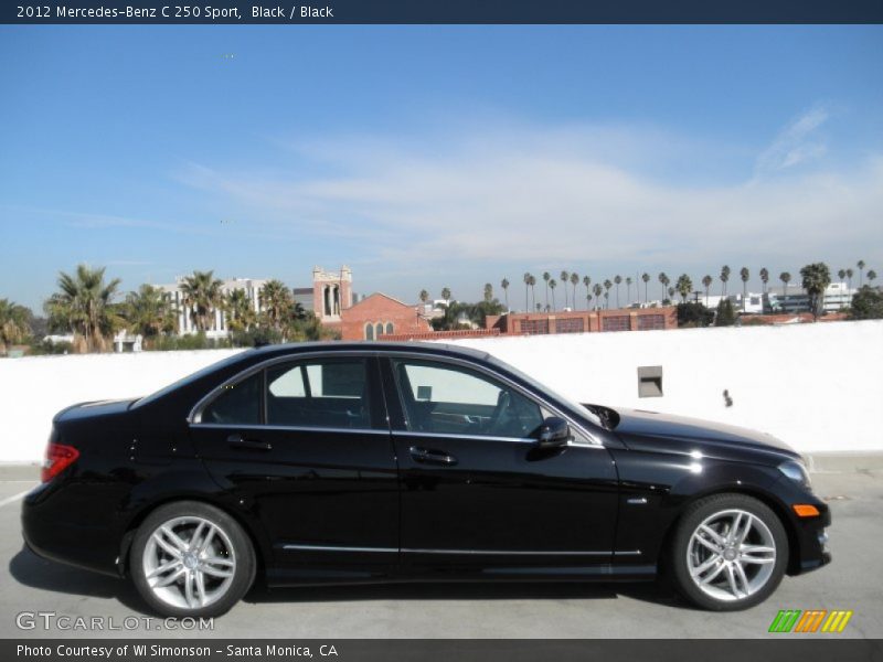 Black / Black 2012 Mercedes-Benz C 250 Sport