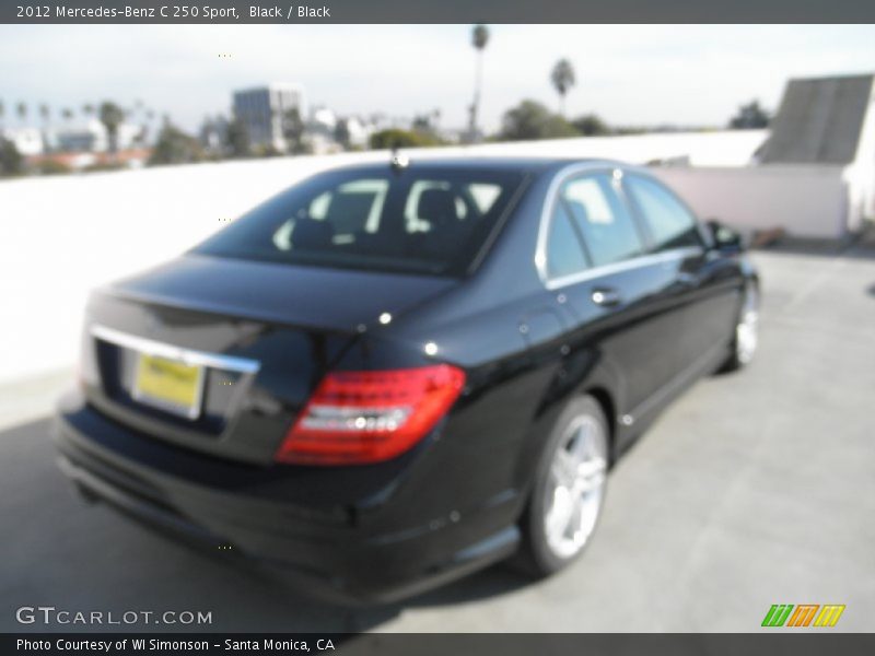 Black / Black 2012 Mercedes-Benz C 250 Sport