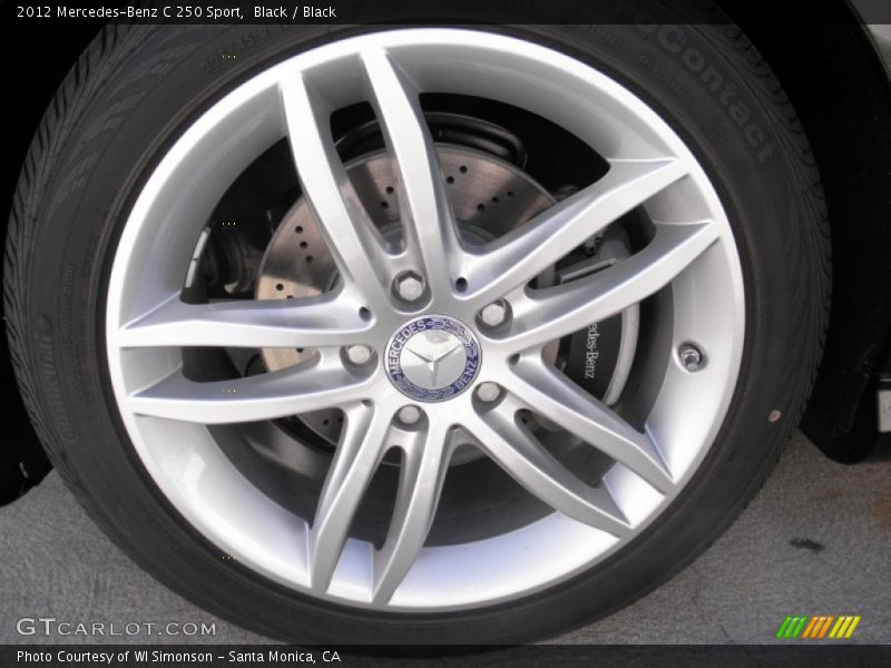 Black / Black 2012 Mercedes-Benz C 250 Sport
