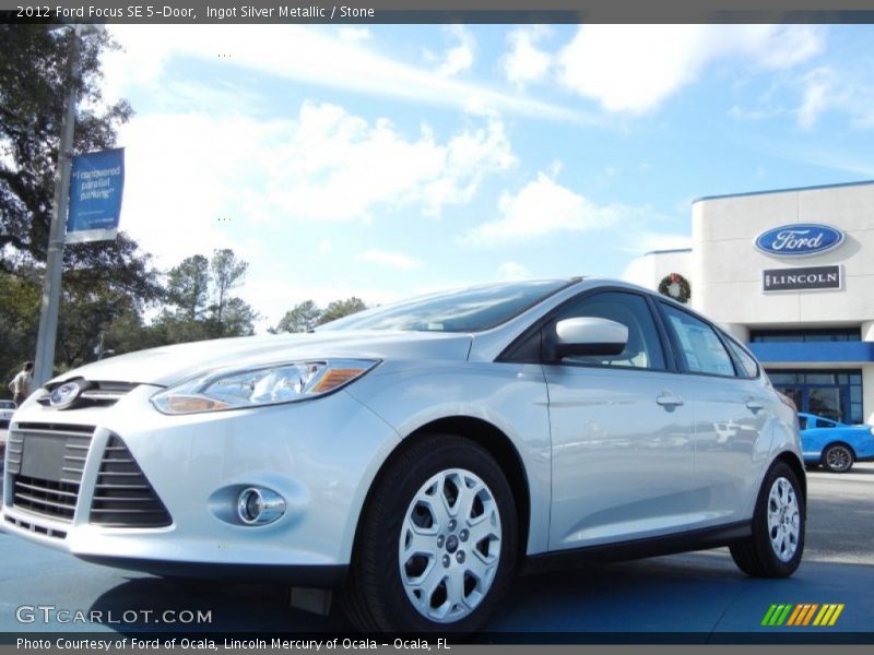 Ingot Silver Metallic / Stone 2012 Ford Focus SE 5-Door