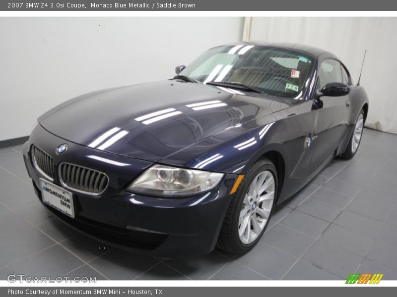 Monaco Blue Metallic / Saddle Brown 2007 BMW Z4 3.0si Coupe
