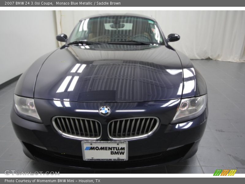 Monaco Blue Metallic / Saddle Brown 2007 BMW Z4 3.0si Coupe