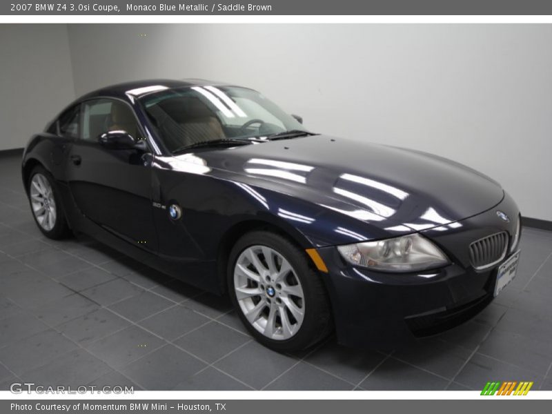 Monaco Blue Metallic / Saddle Brown 2007 BMW Z4 3.0si Coupe