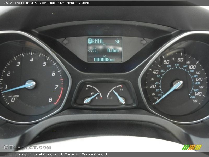 Ingot Silver Metallic / Stone 2012 Ford Focus SE 5-Door