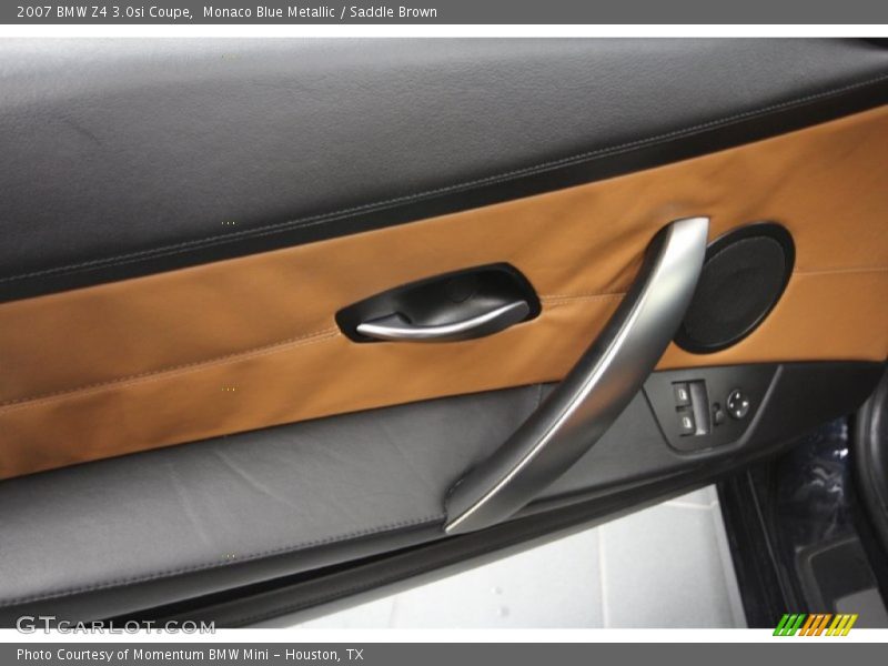 Monaco Blue Metallic / Saddle Brown 2007 BMW Z4 3.0si Coupe