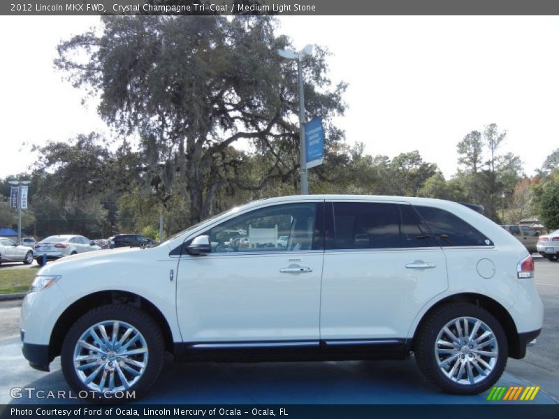 Crystal Champagne Tri-Coat / Medium Light Stone 2012 Lincoln MKX FWD