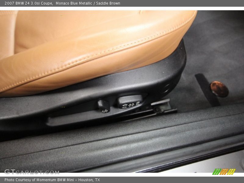 Monaco Blue Metallic / Saddle Brown 2007 BMW Z4 3.0si Coupe