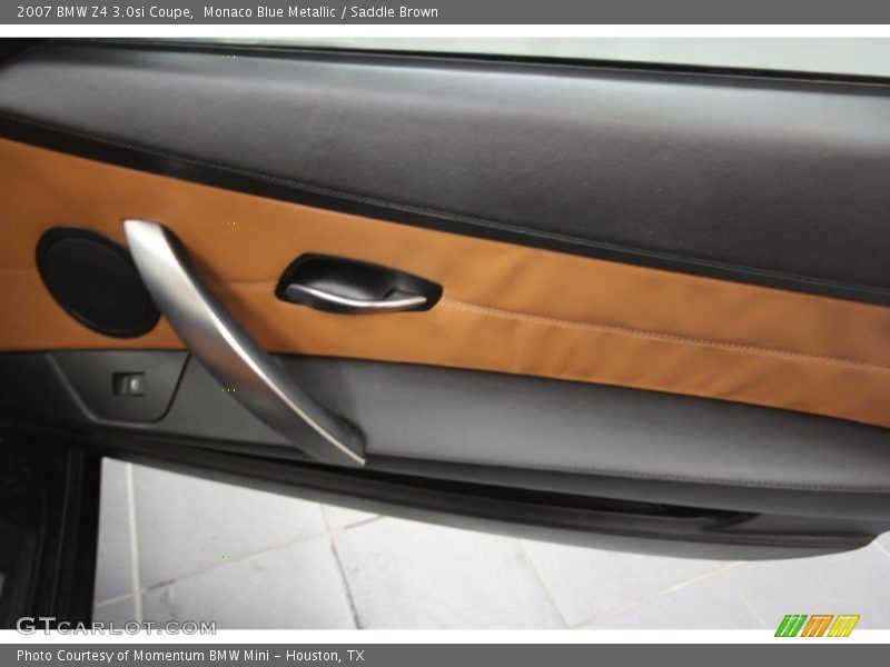 Monaco Blue Metallic / Saddle Brown 2007 BMW Z4 3.0si Coupe