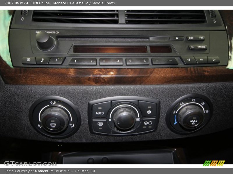 Monaco Blue Metallic / Saddle Brown 2007 BMW Z4 3.0si Coupe