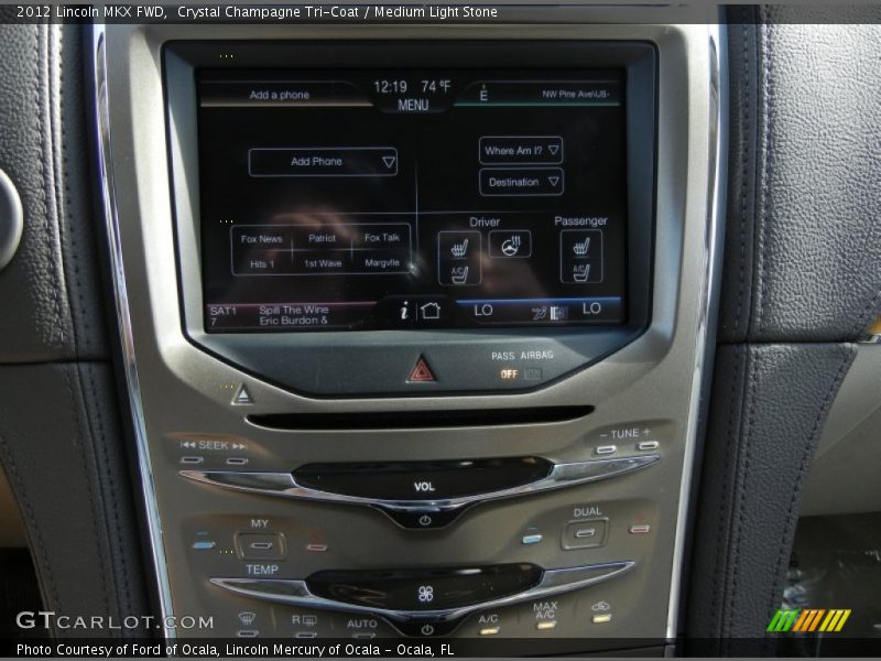 Crystal Champagne Tri-Coat / Medium Light Stone 2012 Lincoln MKX FWD