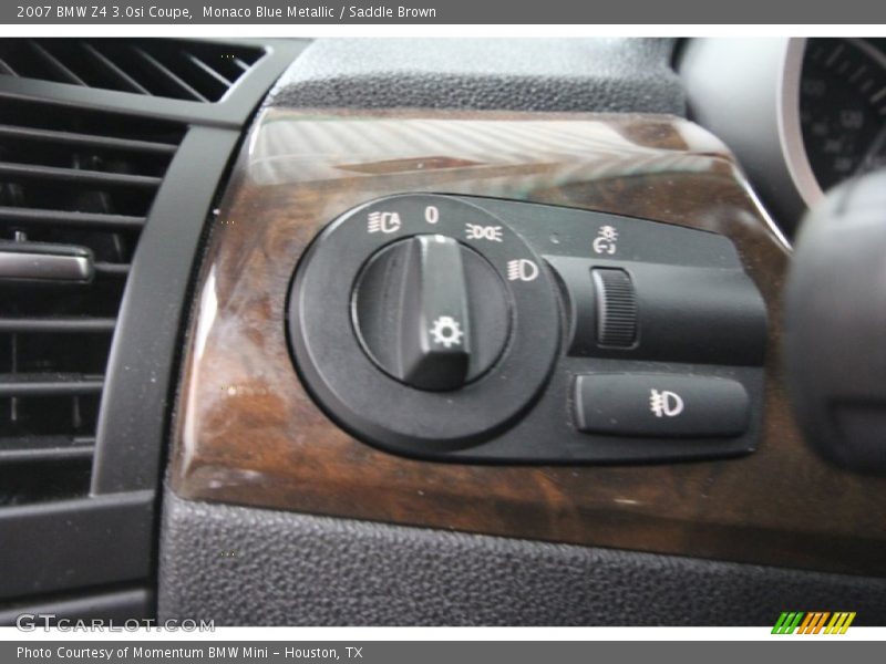 Monaco Blue Metallic / Saddle Brown 2007 BMW Z4 3.0si Coupe