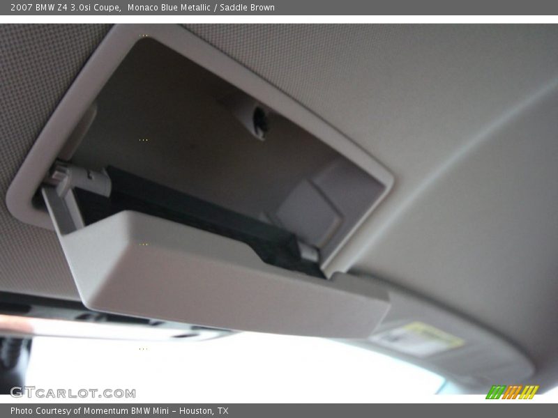 Monaco Blue Metallic / Saddle Brown 2007 BMW Z4 3.0si Coupe