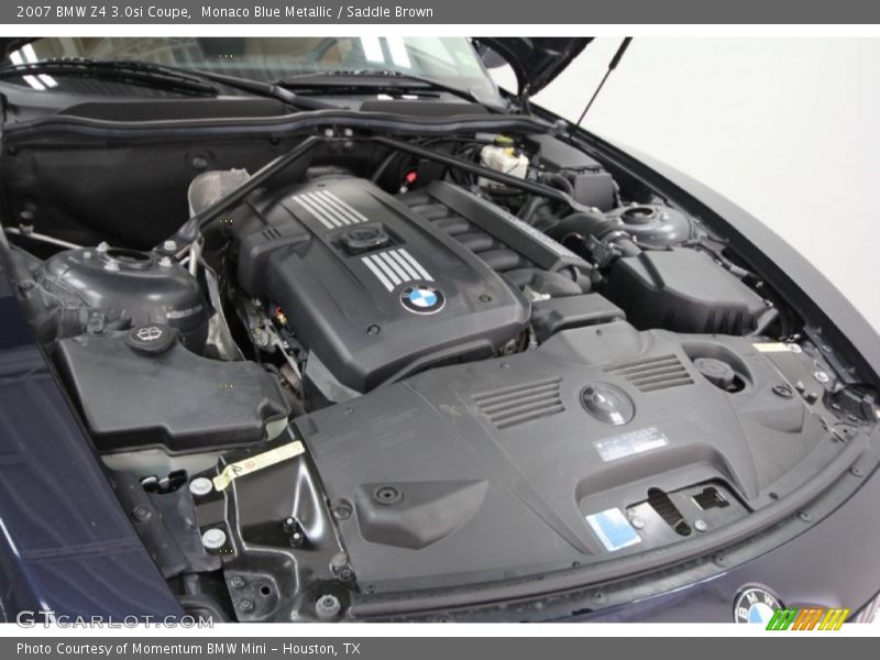Monaco Blue Metallic / Saddle Brown 2007 BMW Z4 3.0si Coupe