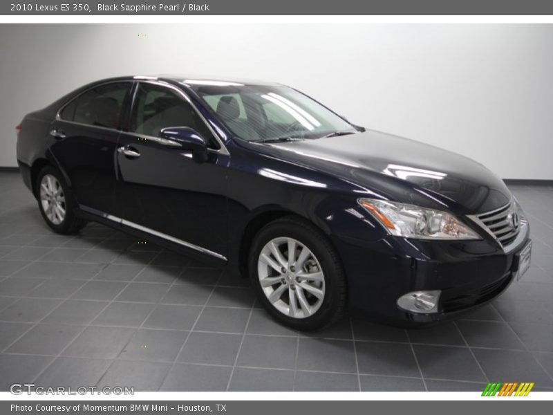 Black Sapphire Pearl / Black 2010 Lexus ES 350