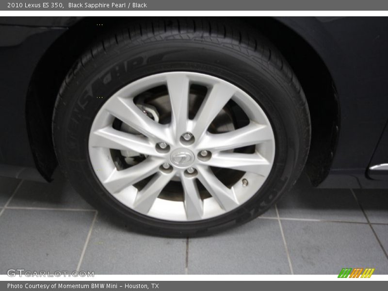 Black Sapphire Pearl / Black 2010 Lexus ES 350