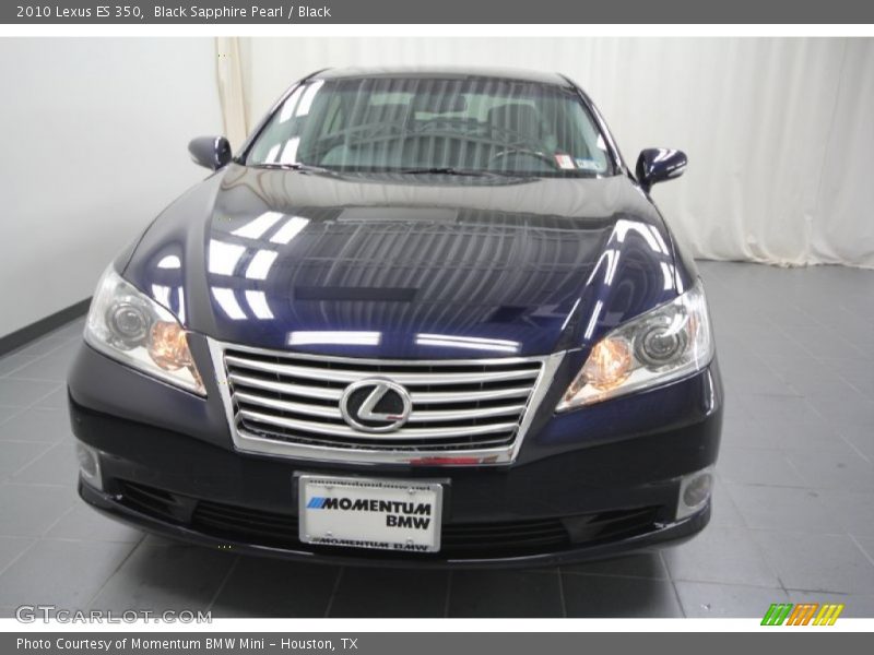 Black Sapphire Pearl / Black 2010 Lexus ES 350