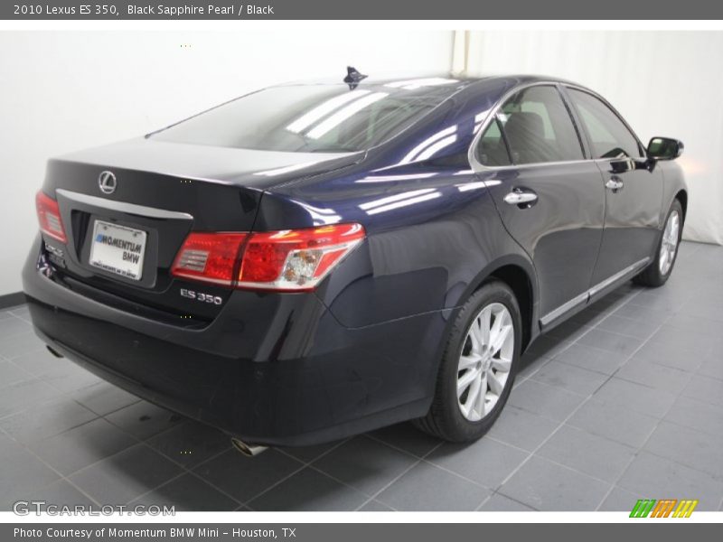 Black Sapphire Pearl / Black 2010 Lexus ES 350