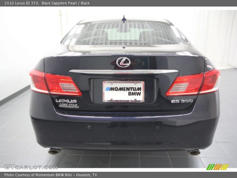 Black Sapphire Pearl / Black 2010 Lexus ES 350