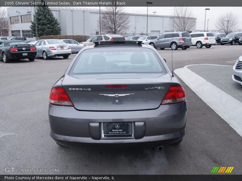 Dark Titanium Metallic / Black 2005 Chrysler Sebring Limited Sedan