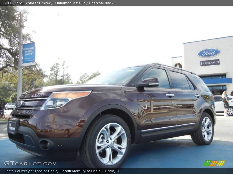 Cinnamon Metallic / Charcoal Black 2012 Ford Explorer Limited