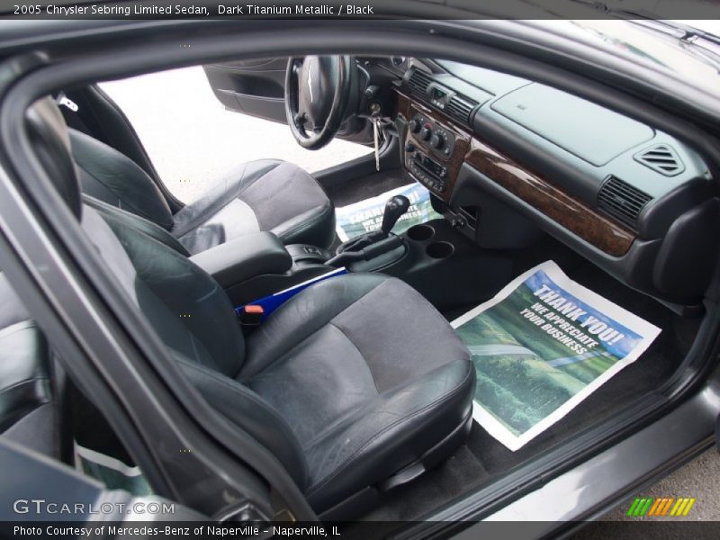 Dark Titanium Metallic / Black 2005 Chrysler Sebring Limited Sedan
