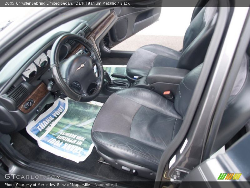 Dark Titanium Metallic / Black 2005 Chrysler Sebring Limited Sedan