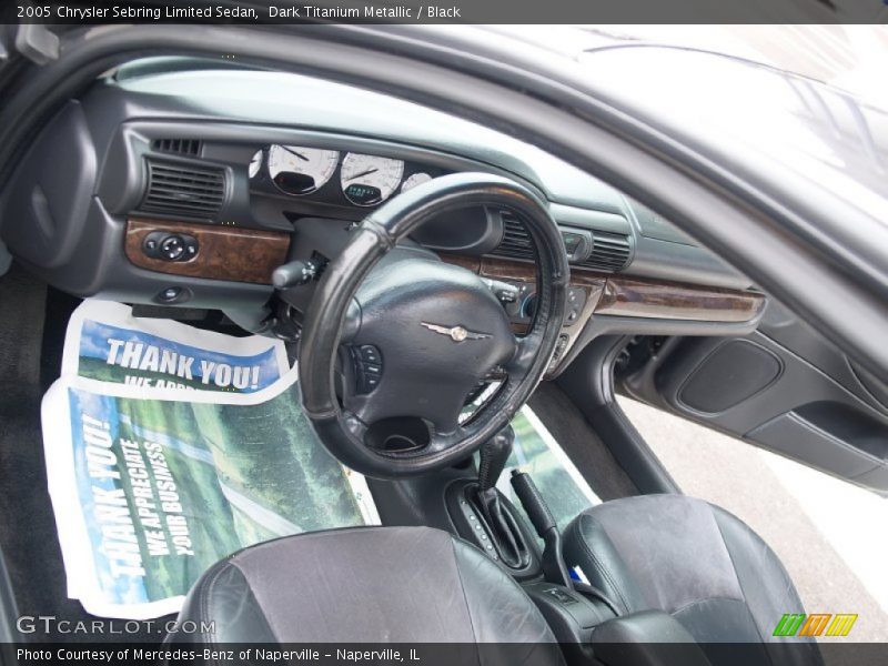Dark Titanium Metallic / Black 2005 Chrysler Sebring Limited Sedan