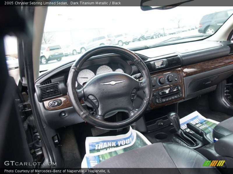 Dark Titanium Metallic / Black 2005 Chrysler Sebring Limited Sedan