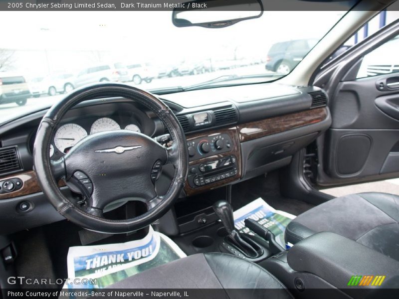 Dark Titanium Metallic / Black 2005 Chrysler Sebring Limited Sedan