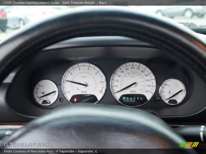 Dark Titanium Metallic / Black 2005 Chrysler Sebring Limited Sedan