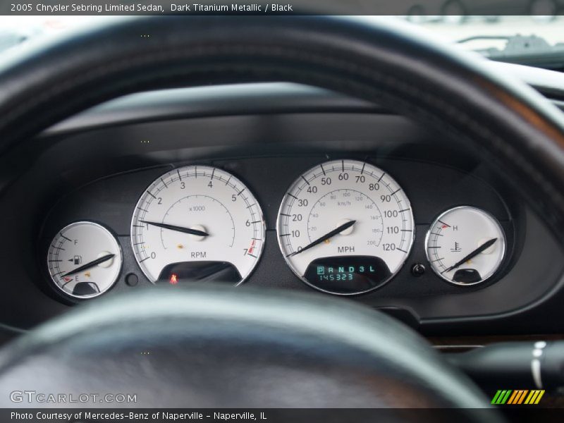 Dark Titanium Metallic / Black 2005 Chrysler Sebring Limited Sedan