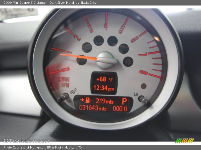 Dark Silver Metallic / Black/Grey 2009 Mini Cooper S Clubman