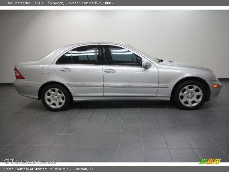 Pewter Silver Metallic / Black 2005 Mercedes-Benz C 240 Sedan