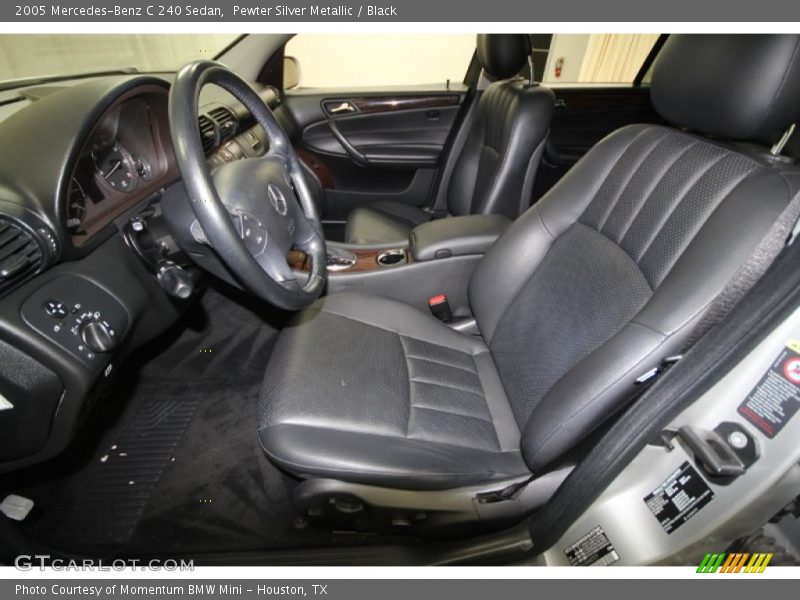 Pewter Silver Metallic / Black 2005 Mercedes-Benz C 240 Sedan