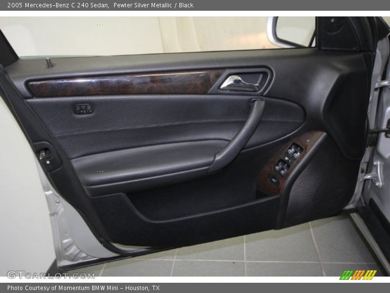 Pewter Silver Metallic / Black 2005 Mercedes-Benz C 240 Sedan