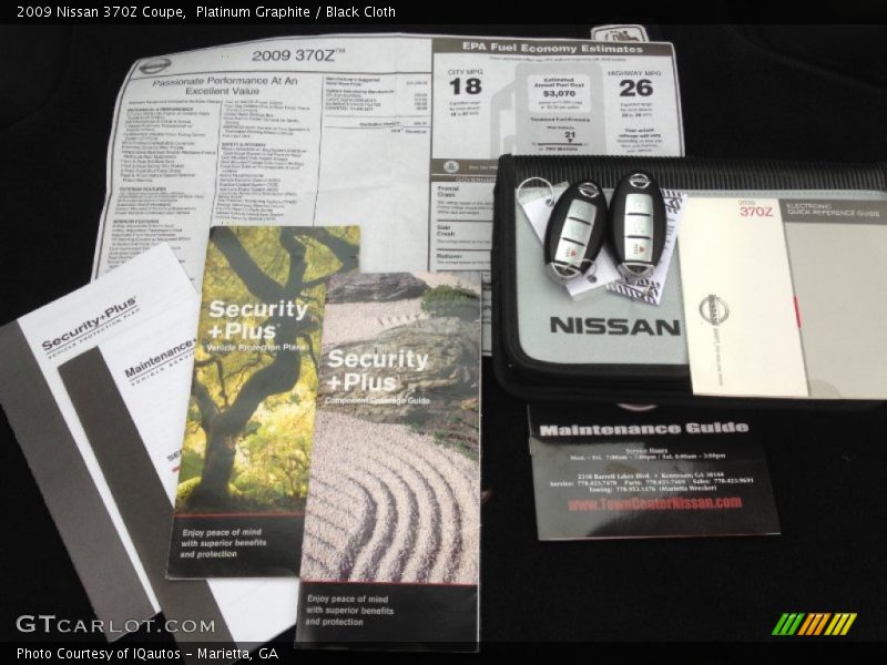 Platinum Graphite / Black Cloth 2009 Nissan 370Z Coupe
