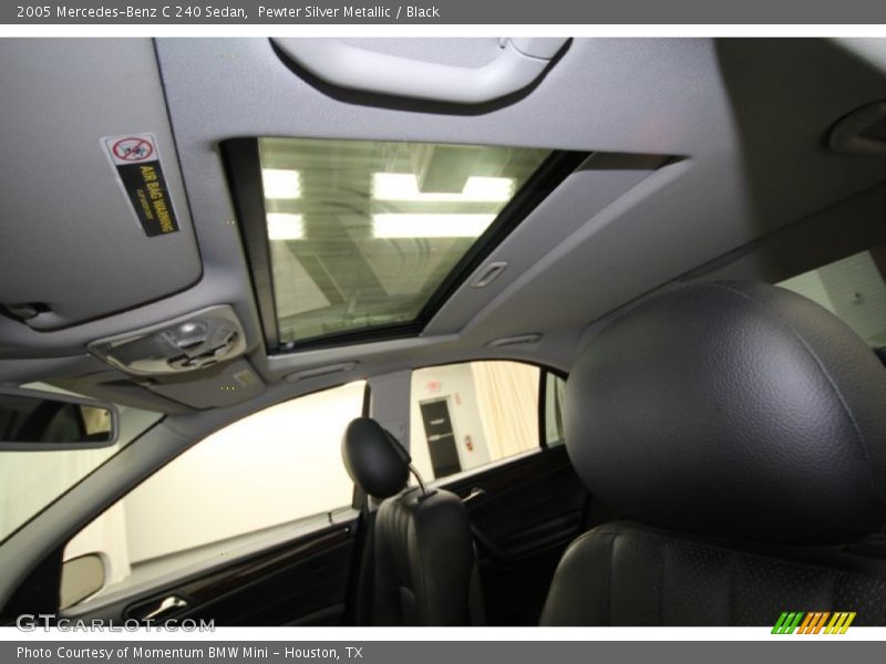 Pewter Silver Metallic / Black 2005 Mercedes-Benz C 240 Sedan