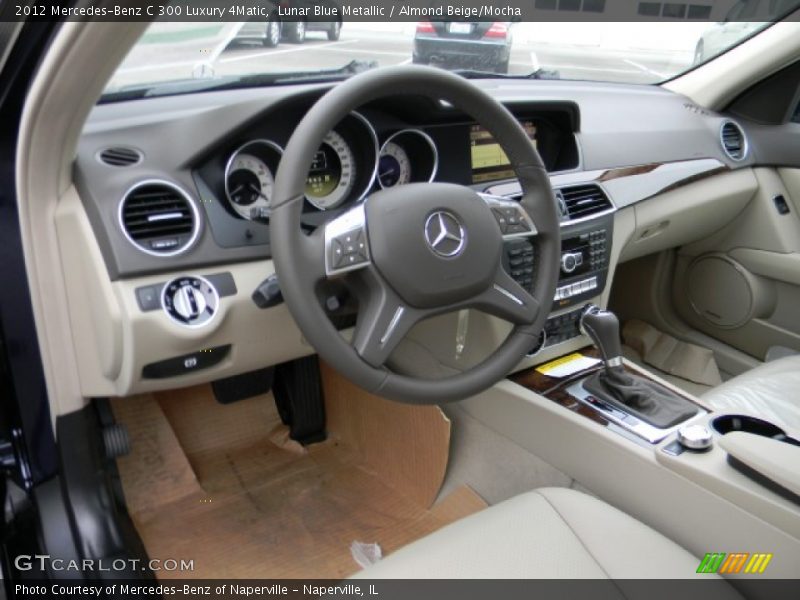 Lunar Blue Metallic / Almond Beige/Mocha 2012 Mercedes-Benz C 300 Luxury 4Matic