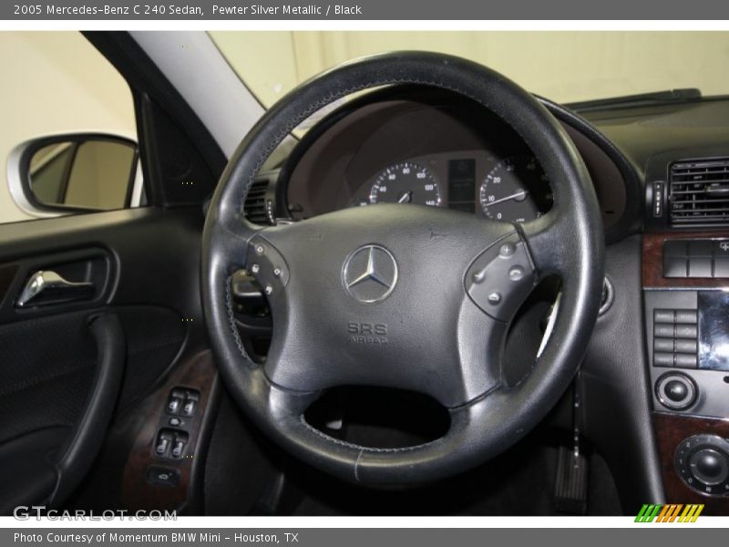 Pewter Silver Metallic / Black 2005 Mercedes-Benz C 240 Sedan