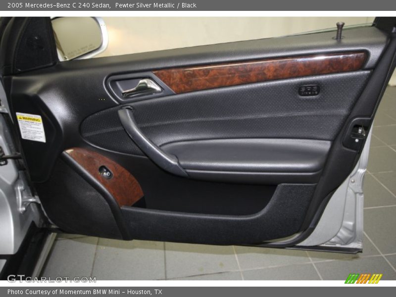 Pewter Silver Metallic / Black 2005 Mercedes-Benz C 240 Sedan