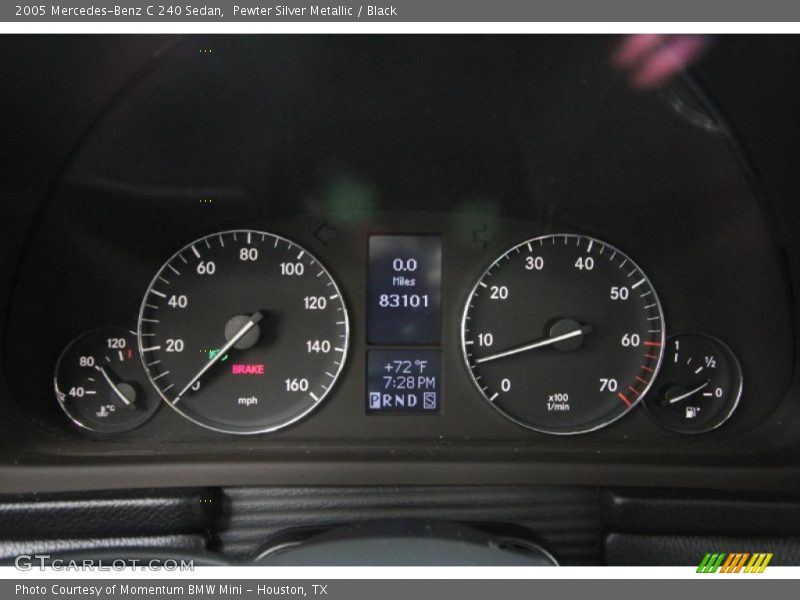Pewter Silver Metallic / Black 2005 Mercedes-Benz C 240 Sedan