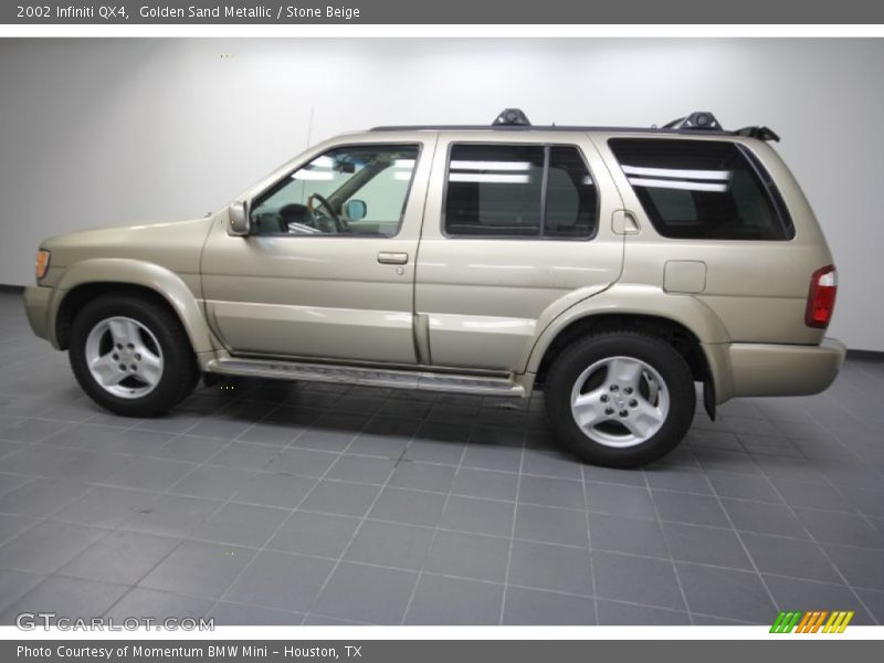 Golden Sand Metallic / Stone Beige 2002 Infiniti QX4