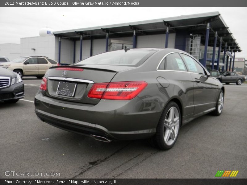 Olivine Gray Metallic / Almond/Mocha 2012 Mercedes-Benz E 550 Coupe