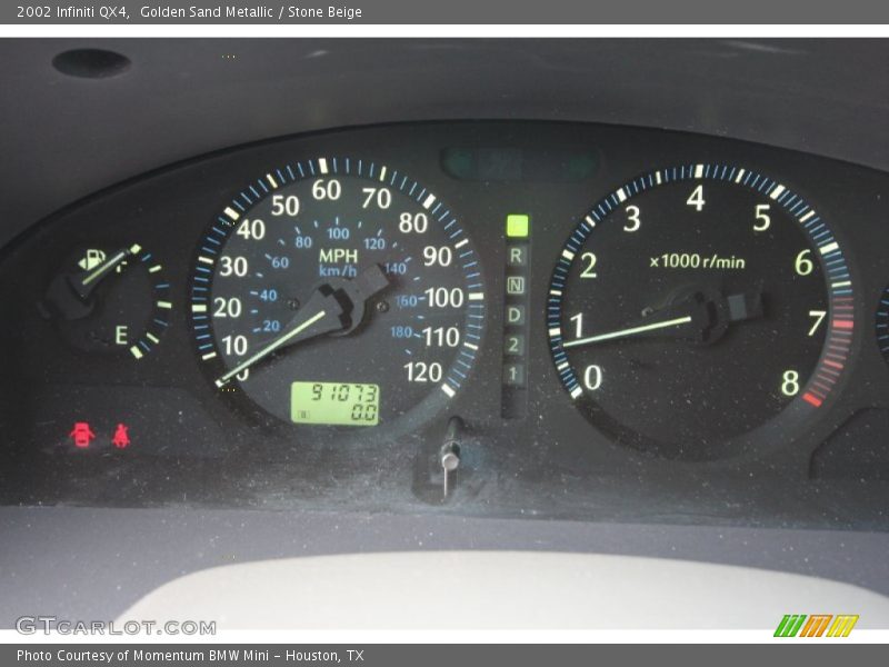 Golden Sand Metallic / Stone Beige 2002 Infiniti QX4