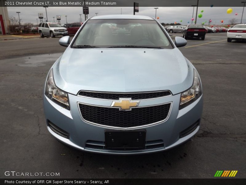 Ice Blue Metallic / Medium Titanium 2011 Chevrolet Cruze LT