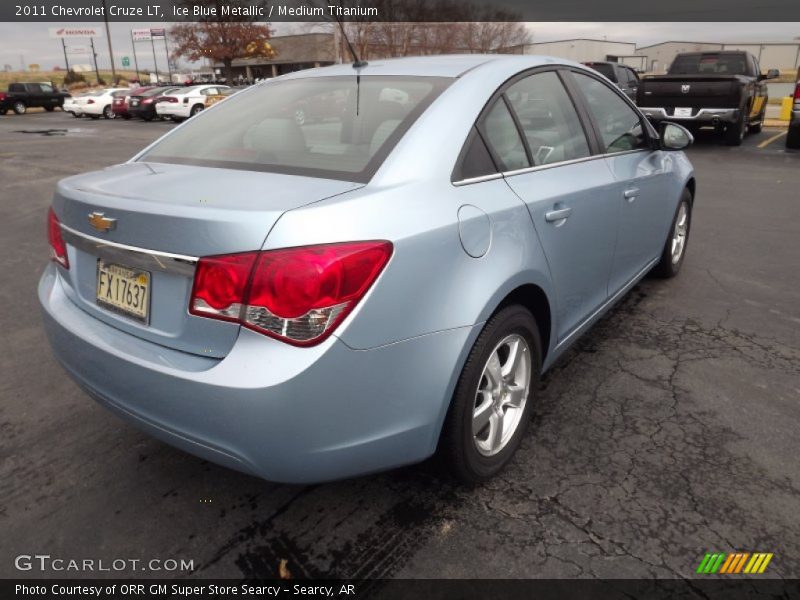 Ice Blue Metallic / Medium Titanium 2011 Chevrolet Cruze LT