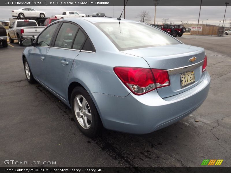 Ice Blue Metallic / Medium Titanium 2011 Chevrolet Cruze LT