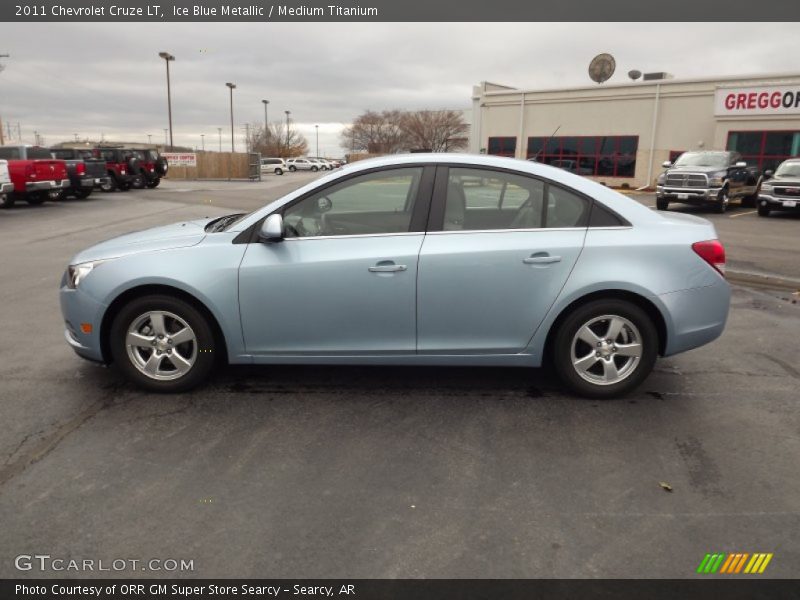 Ice Blue Metallic / Medium Titanium 2011 Chevrolet Cruze LT
