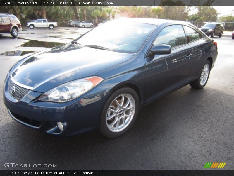 Oceanus Blue Pearl / Dark Stone 2005 Toyota Solara SE Coupe